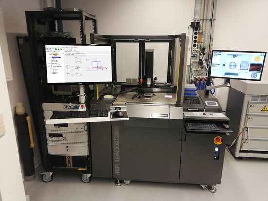 High Power Test System comprising prober, measurement equipment and Measmatic software control
